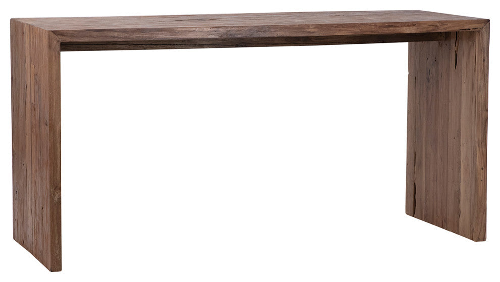 Modern Teak Waterfall Table Desk