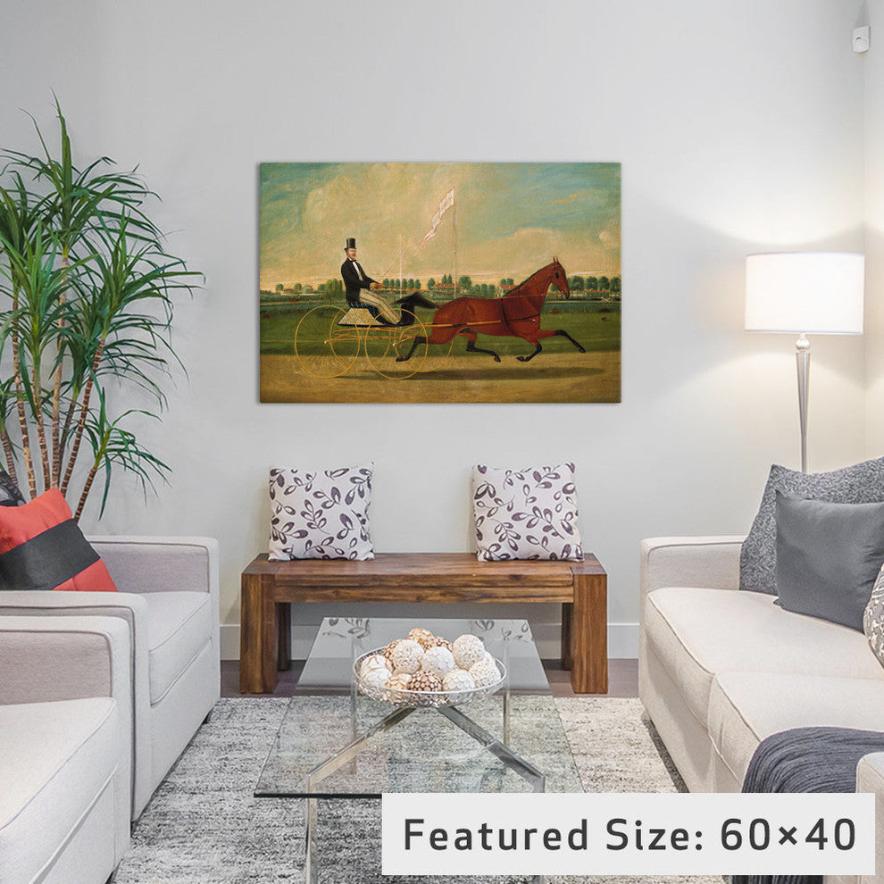 "Trotting Horse" by Charles Humphreys, 26x18x1.5"