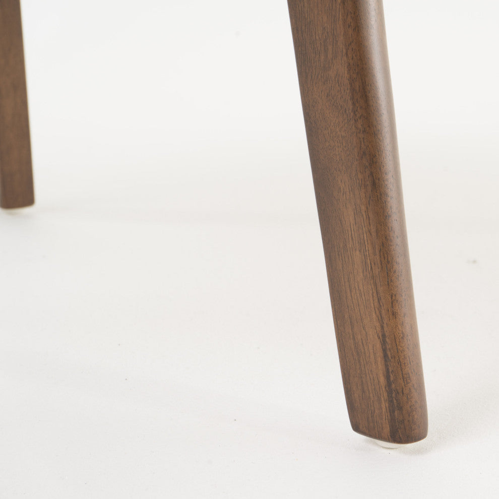 GDF Studio Williamgsburg Mid-Century Modern 5 Piece Dining Set, Dark Gray