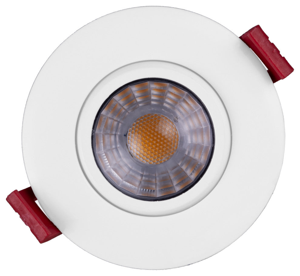 3" LED Gimbal Recessed Downlight, White, 5000k