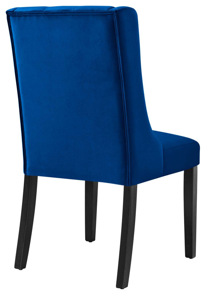 Baronet Performance Velvet Dining Chairs, Set of 2, Navy