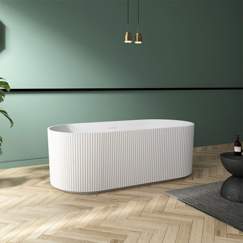 Narnia-67 V-groove Freestanding Tub