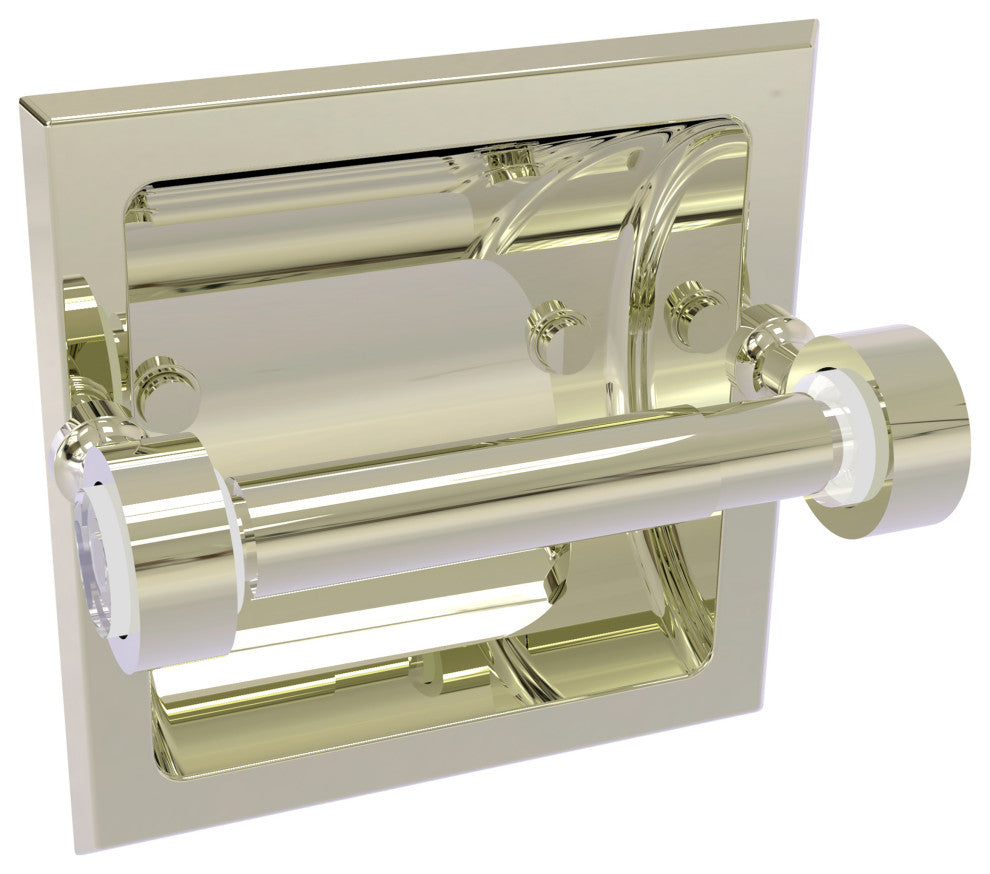 Pacific Grove Recessed Toilet Paper Holder, Polished Nickel