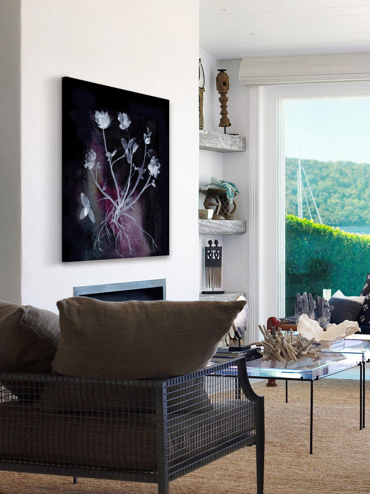 Marmont Hill, "Dark Garden" by Christine Lindstrom on Wrapped Canvas, 16x24