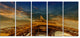 "Dramatic Sky Above Paris Eiffel Tower in Paris" Cityscape Art, 60"x28", 5Panel