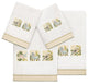 Linum Home Textiles 100% Turkish Cotton BELINDA 4PC Embellished Towel Set