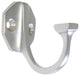 RCH Decorative Brass Wall Hook, 1.8 Inch, Various Finishes, Satin Chrome, 1.8 In