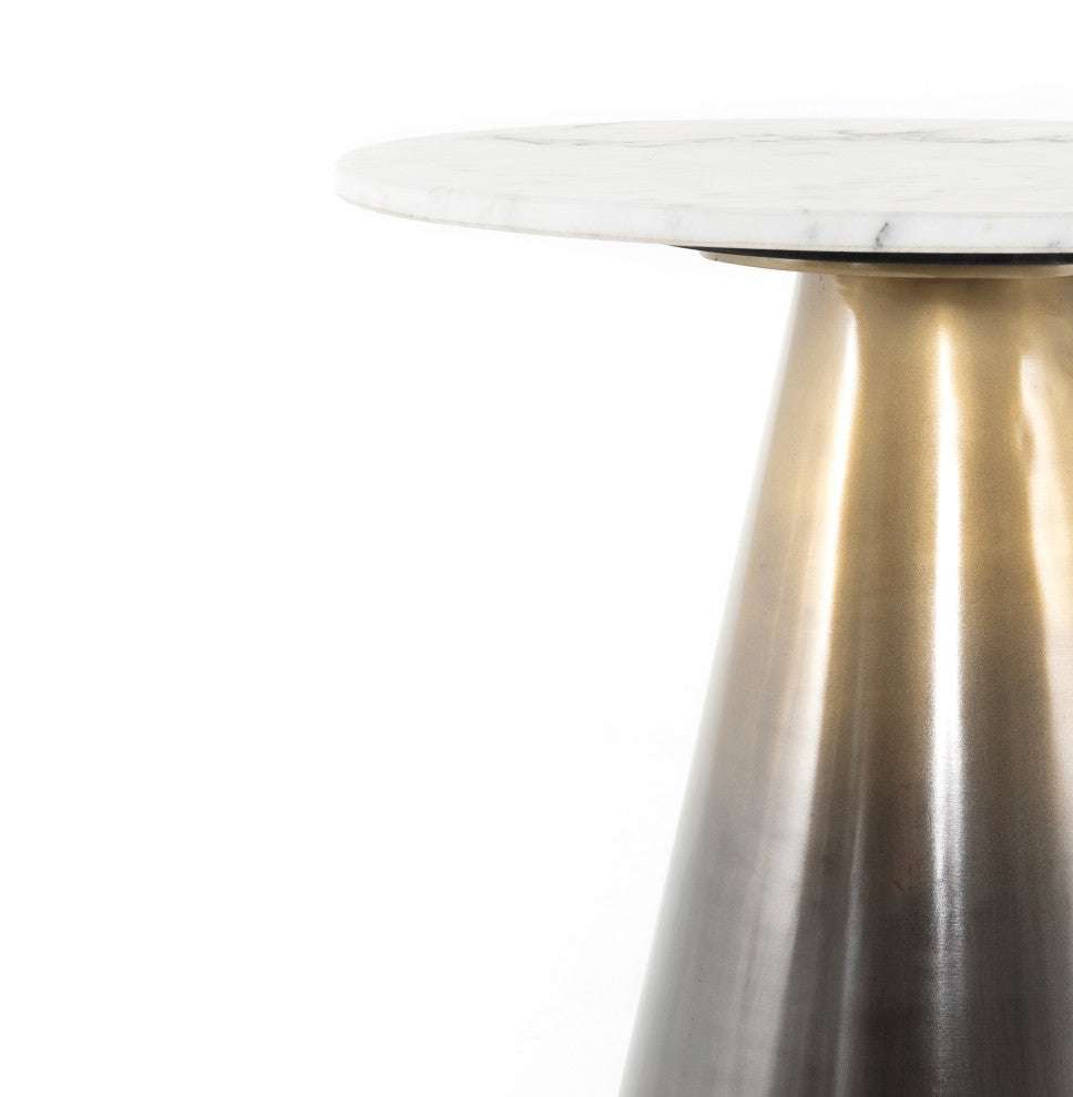 Armon End Table-Ombre Antique Brass