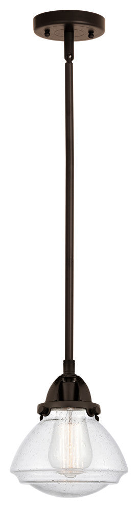 Olean Mini Pendant, Oil Rubbed Bronze, Seedy, Seedy
