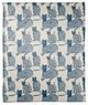 Blue Cat Pattern 50"x60" Coral Fleece Blanket