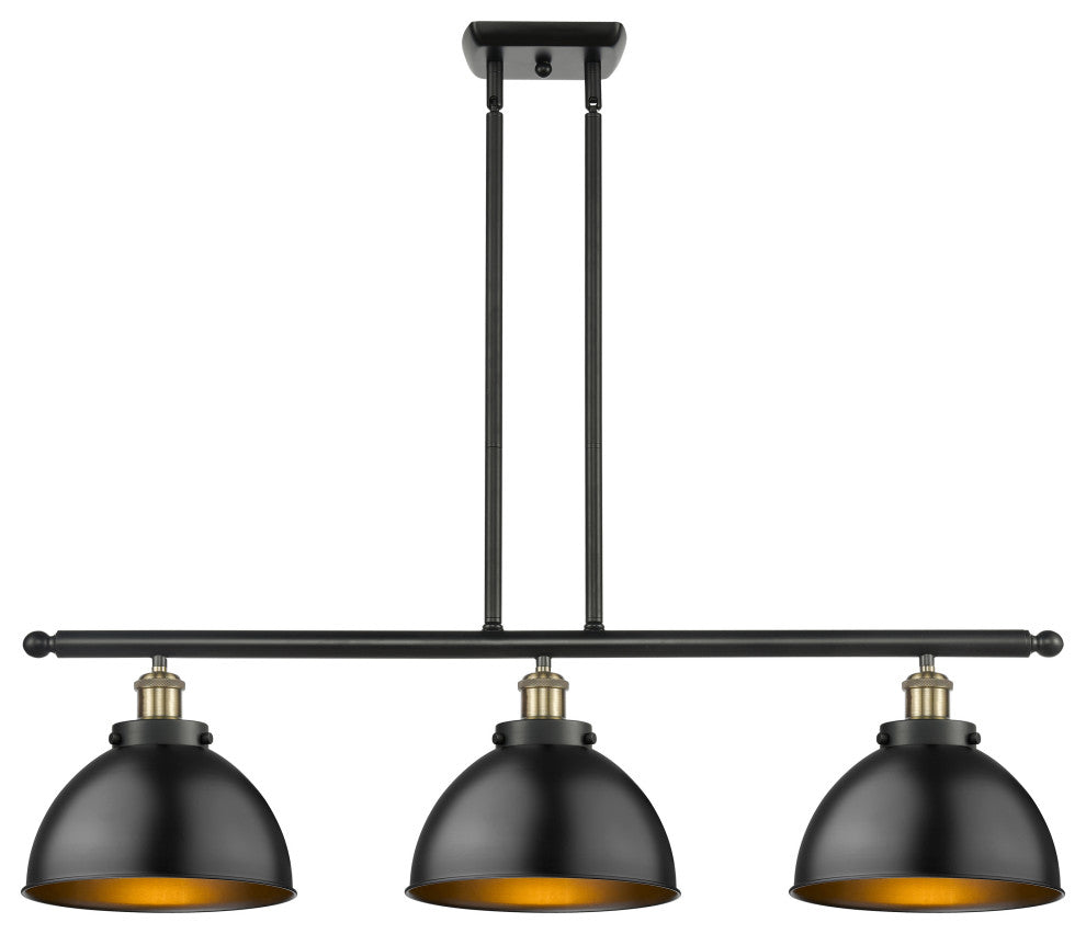 Ballston Urban Island Light, Black Antique Brass, LED
