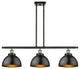 Ballston Urban Island Light, Black Antique Brass, LED