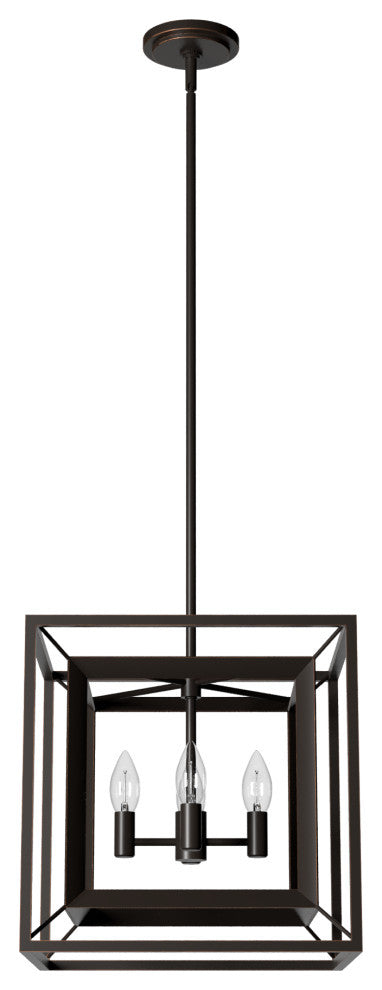 Hunter 15" Doherty Onyx Bengal 4 Light Chandelier Ceiling