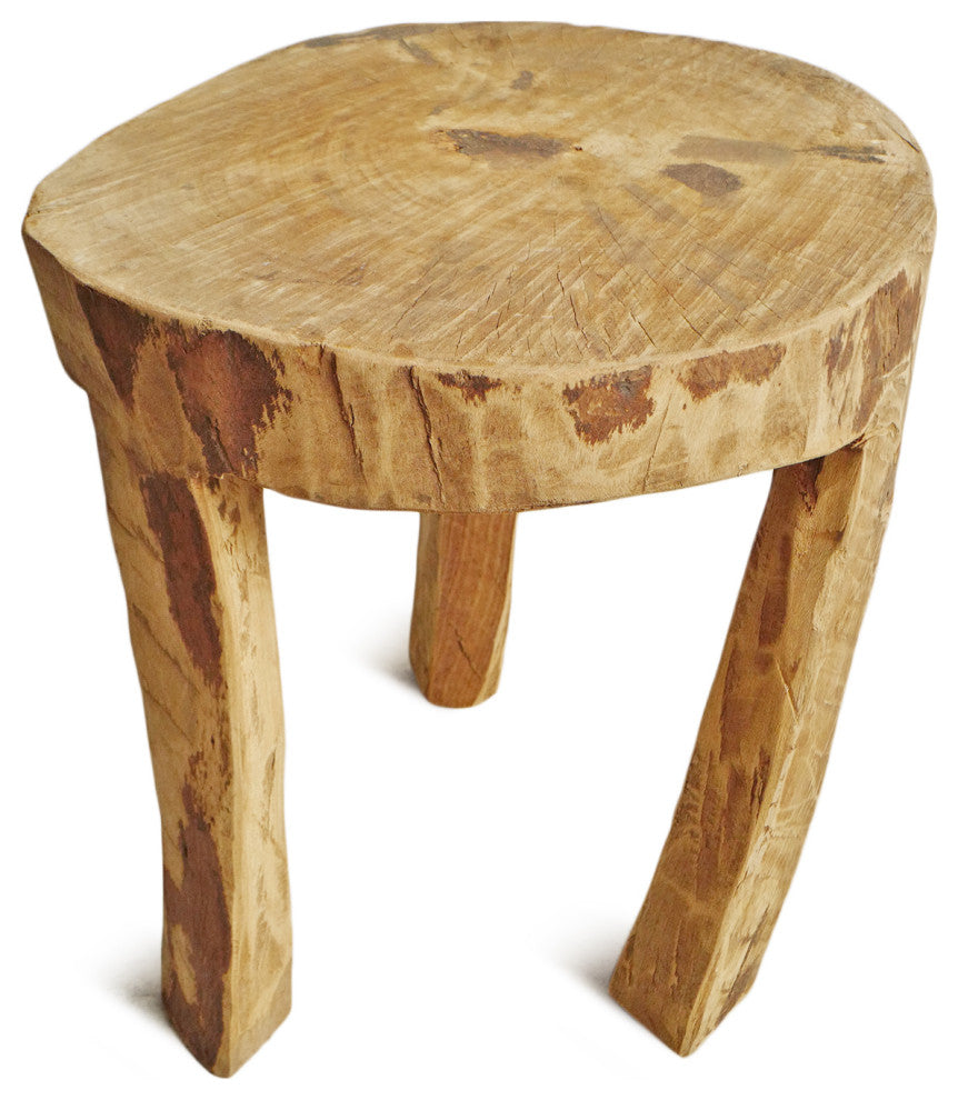Rustic Naga Three Leg Wood Table 7