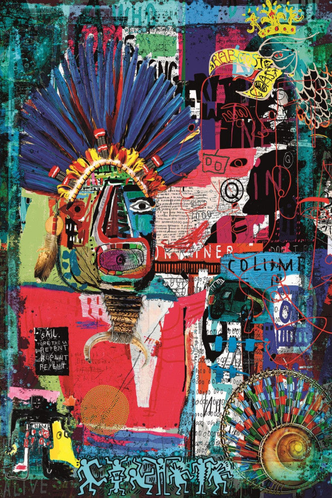 Multicolored Abstract Plexiglass Artwork | Andrew Martin Lost Indian, Xtra Large
