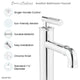 Avallon Single Hole, Single-Handle Sleek, Bathroom Faucet, Chrome