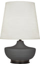 Michael Berman Nolan Table Lamp, Matte Ash With Patina Bronze