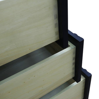 49" Single Sink Vanity, Blue Finish With Black Galaxy Granite