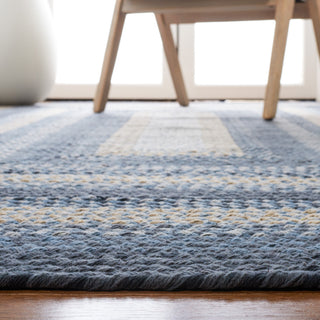 Safavieh Cape Cod Collection BRD651H Rug, Dark Grey/Blue, 6' X 6' Square