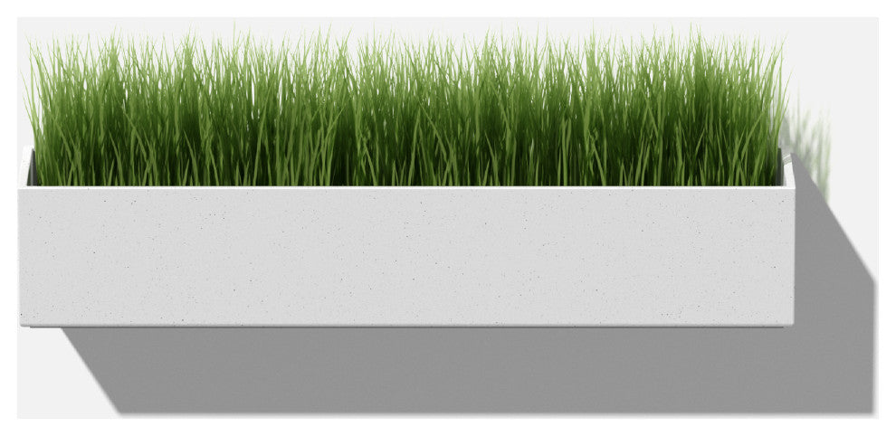 Veadek Geo Series Hanging Planter, White, 16", 1 Pack