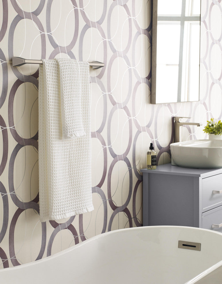 Amerock Blackrock Contemporary Towel Bar, Brushed Nickel, 24" Center-to-Center