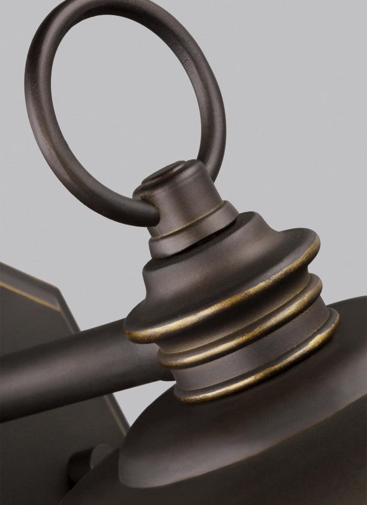 Generation Lighting 8650701EN3 Calder 12" Tall LED Outdoor Wall - Antique