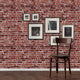 Brick Peel and Stick Vinyl Wallpaper, Red, 24"w X 60"h