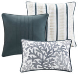 Madison Park Printed 7-Piece Comforter Set, Queen, Comforter Set