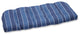 Wickenburg Wicker Loveseat Cushion, Indigo