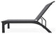 Kendall Sling Stackable Outdoor Chaise Lounge, Augustine Pewter/Black