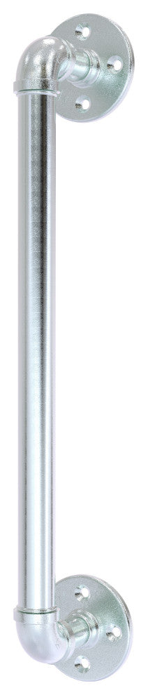 Pipeline Door Pull, Polished Chrome, 12 Inch