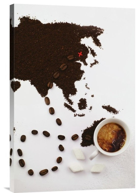 "The Best Coffee In The World" Stretched Canvas Giclee by Dina Belenko, 16"x24"