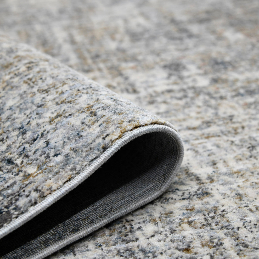 Vermont Erysse Runner, Gray, 2'7" x 8', Abstract