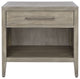 Safavieh Couture Ariella 1 Drawer Wood Nightstand, Light Grey