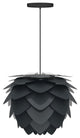 Aluvia Hardwired Pendant, Anthracite/Black, Mini
