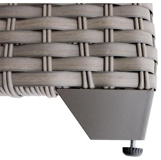 Florence Circular Sun Bed, Outdoor Wicker Patio Furniture Terracotta
