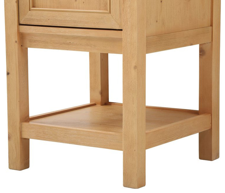 Matilda 19" Transitional Natural Wood-Light Bathroom Vanity
