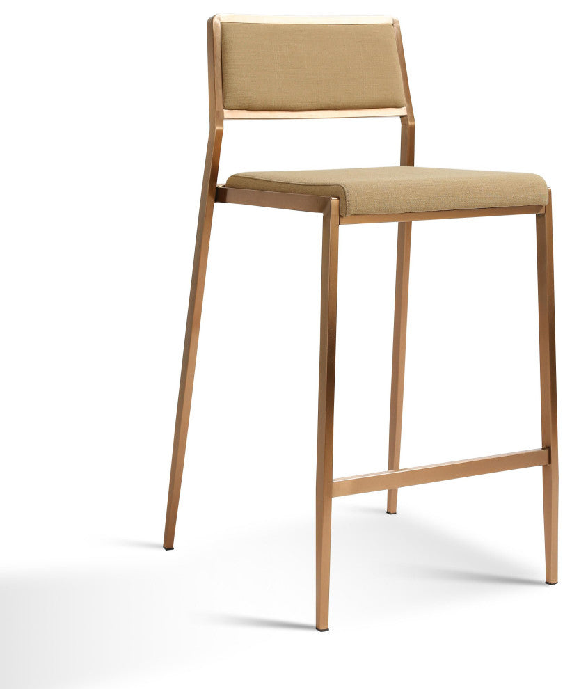 Gale Tan Basketweave Stackable Stool, Set of 2