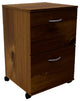 Essentials 2-Drawer Mobile Filing Cabinet 12093 from Nexera, Truffle