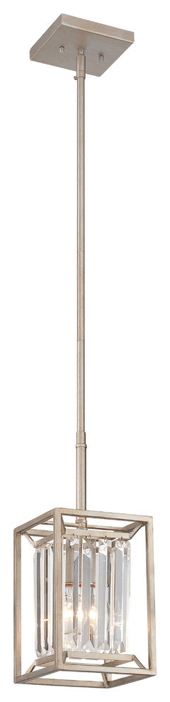 Linares Mini Pendant, Aged Platinum