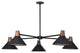 Cullen Chandelier-Black Leather