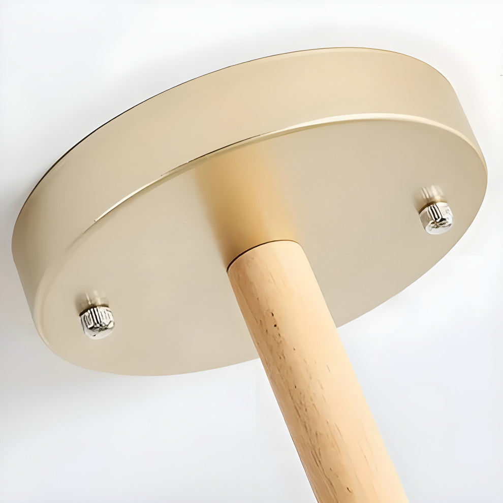 Lancy | Modern Creative Wooden Ceiling Chandelier for Living Room, Bedroom, White, 6 Lights