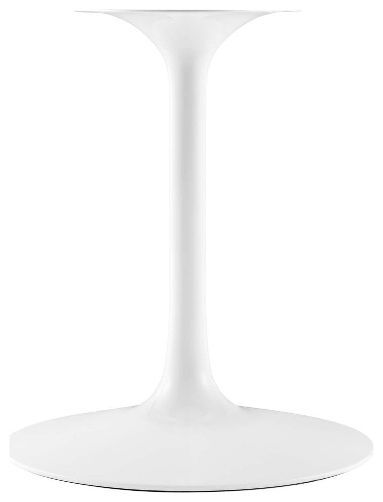 Modway Lippa 60" Oval Artificial Marble Dining Table, White