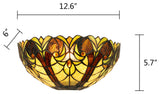 Liaison Victorian-Style 1-Light Finish Wall Sconce 12" Shade