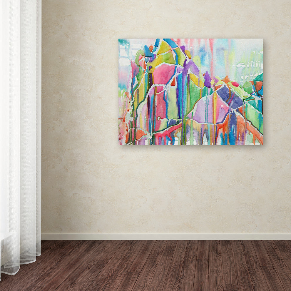 Lauren Moss 'Glint of Gold' Canvas Art, 24"x18"