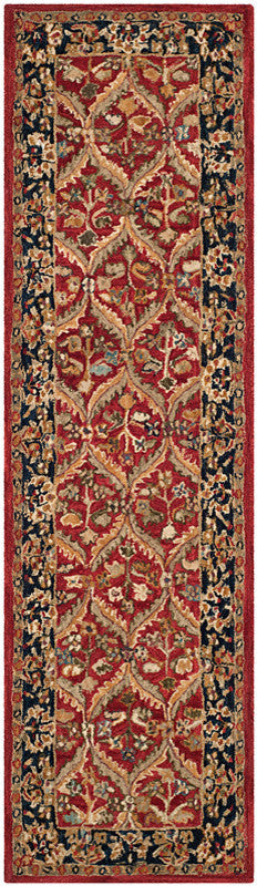 Safavieh Anatolia an610a Rug, Red/Navy, 6'0"x9'0"