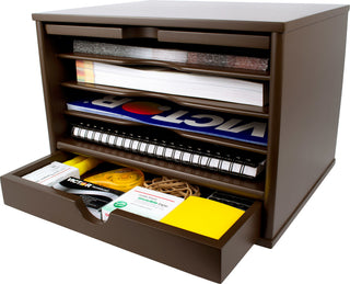 Desktop Organizer, Brown