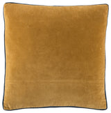 Jaipur Living Bryn Solid Throw Pillow, Gold, Poly Fill