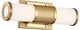 Nuvo Caper 1-Light LED Brushed Brass Wall Mount