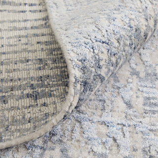 Kinton Modern Abstract, Blue/Ivory/Gray, 10'x14' Area Rug